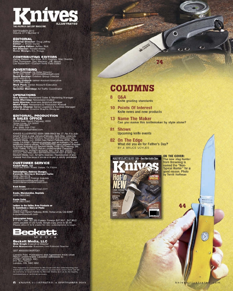 Knives Illustrated 201309